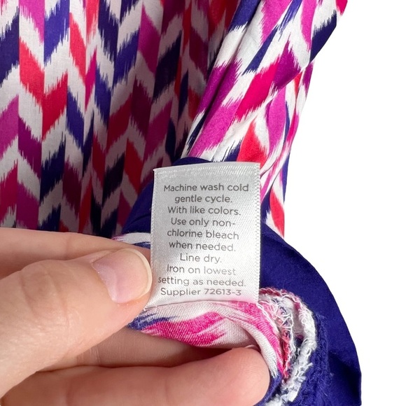 JCPenney Chevron Print 100% Rayon Colorful Tank Top - Picture 8 of 10